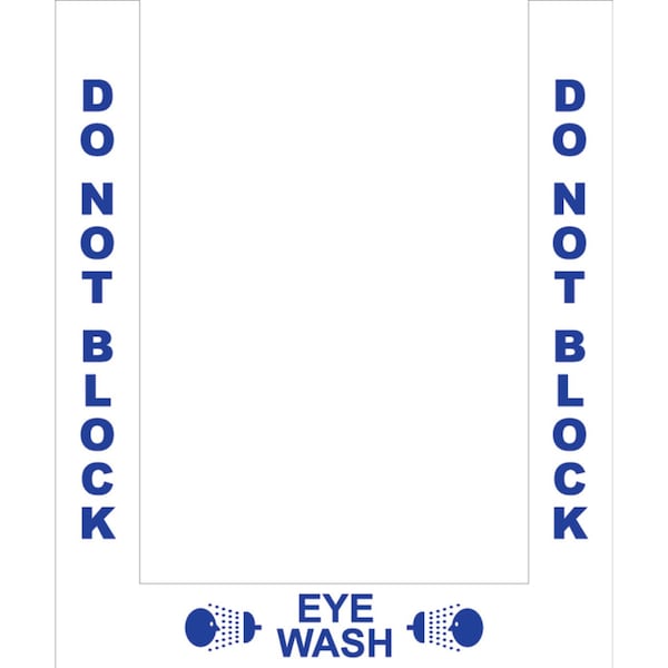 Superior Mark Floor Marking Border Tape, Eye Wash Border, 4in, Vinyl IN-40-911-V - main